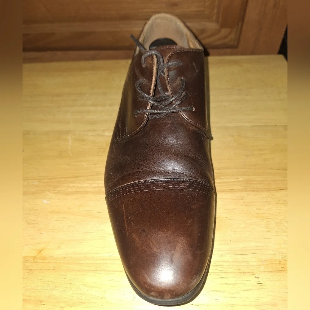 Kenneth Cole Rich Brown Leather Derbys